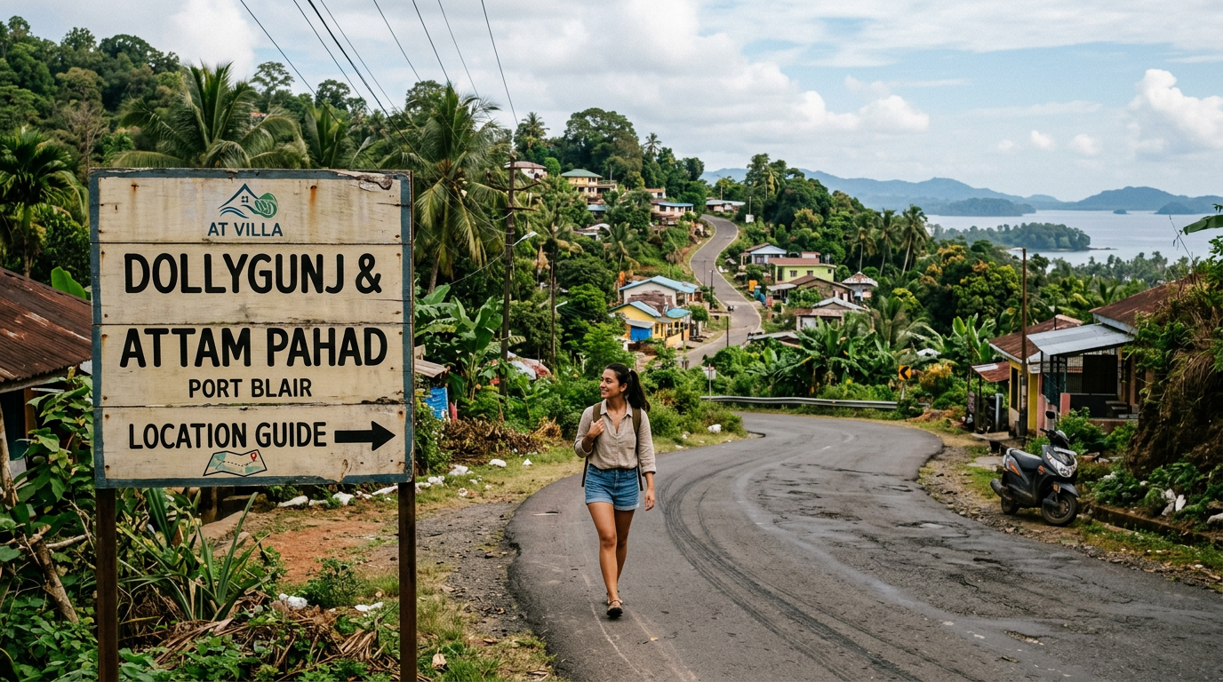 AT Villa Hotel Location Guide: Dollygunj and Attam Pahad in Port Blair